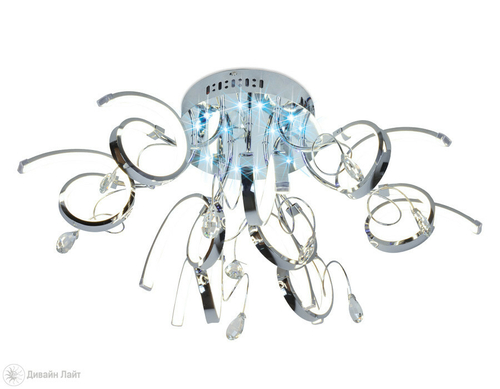 Потолочный светодиодный светильник с пультом LC590/9 CH хром 81W 4200K 680*680*260 (ПДУ для RGB подсветки)