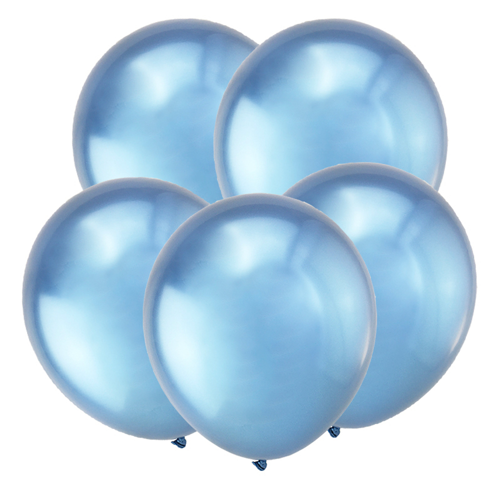 Т 5"/13 см, Хром, Зеркальные шары, Синий (Mirror Blue) 50 шт.