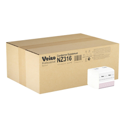 Салфетки бумажные обеденные Z-сложения Veiro Professional Premium белые однослойные (42 пачки х 250 л)