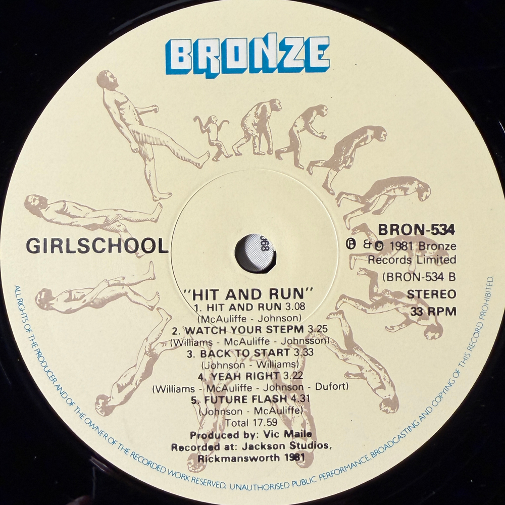 Girlschool ‎– Hit And Run (Скандинавия 1981г.) Т