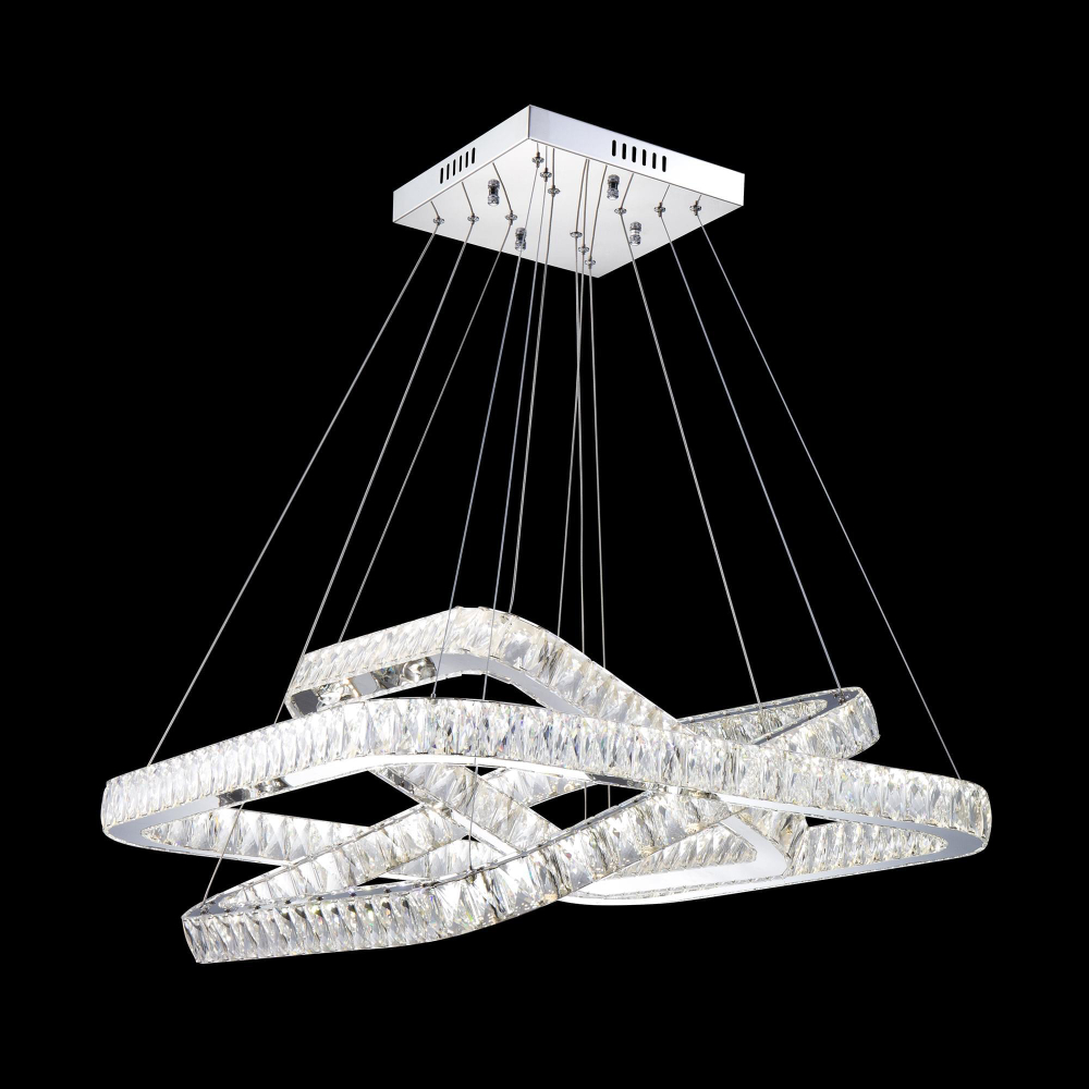 Eletto Granda EL336P100 LED Люстра хрустальная с пультом Хром