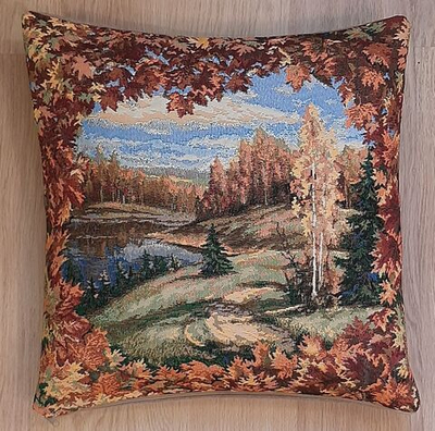 Декоративный гобеленовый чехол для интерьерной подушки Клен 47*47