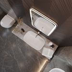 Зеркало MIXLINE "Мальта-2" 550*800 (ШВ) сенсорный выключатель, светодиодная подсветка + подогрев