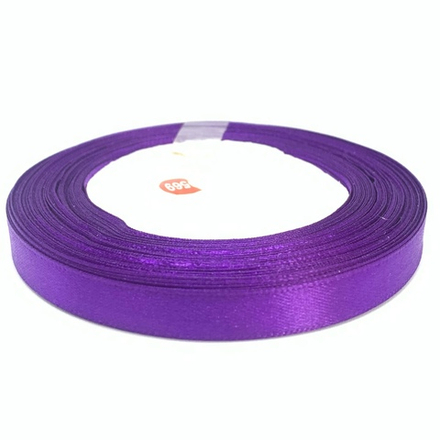 Лента атласная 1см*23м (фиолетовая)
