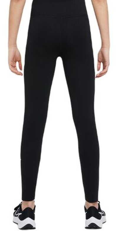 Штаны для девочки теннисные Nike Therma-FIT One Outdoor Play Leggins - black/white