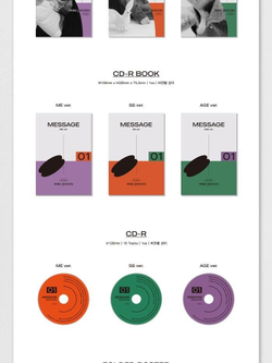 Альбом Park Jihoon - Message 1st Album RANDOM Version