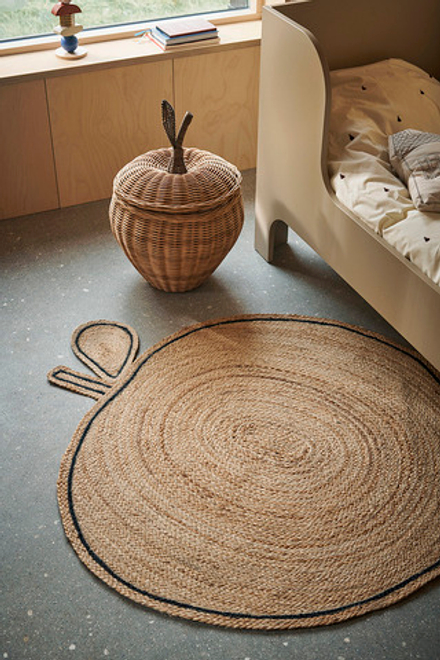 Коврик Ferm Living Apple, джут, 120 110 см, бежевый