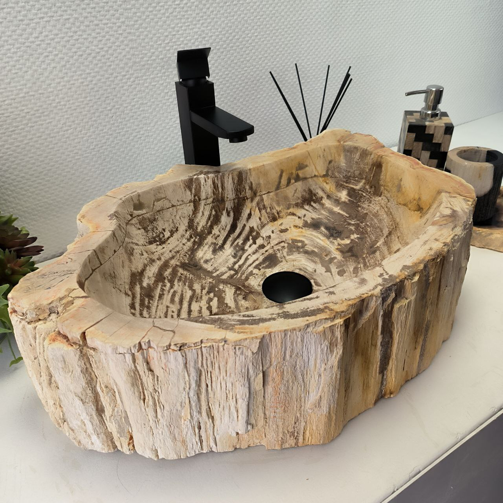 Раковина из окаменелого дерева Fossil Basin OD-02348 56*40*16 см