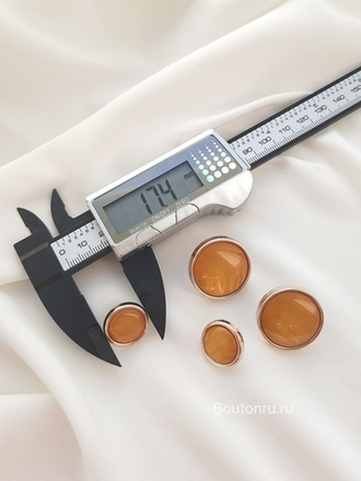 Пуговицы  оранжевые золотистые