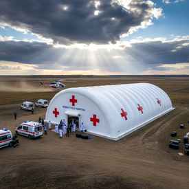 Пневмокаркасные мобильные госпитали: современный стандарт медицины в полевых условиях