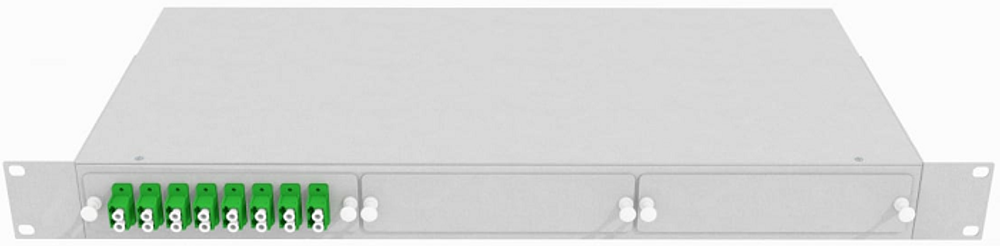 Кросс оптический стоечный  TopLAN КРС-Top-1U-16LC/A-OS2-GY