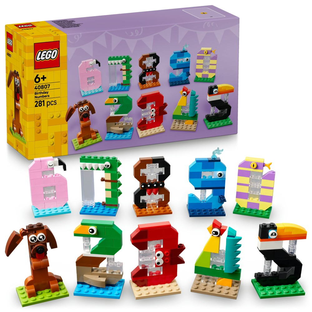 Конструктор LEGO Icons 40807 Цифры ко дню рождения — фото 1