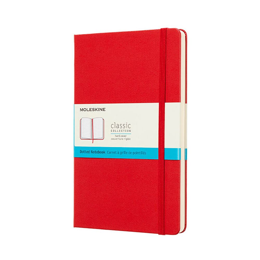 Блокнот Moleskine CLASSIC Large 240 стр. в пунктир твердая обложка (QP066F2)