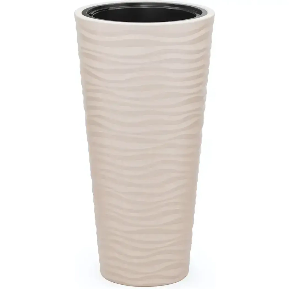 Кашпо Оазис 63л (со вставкой 13л)(св.бежевый)