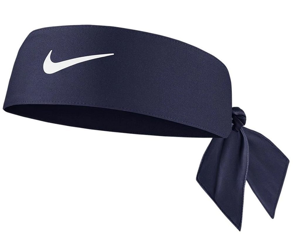 Теннисная бандана Nike Dri-Fit Head Tie 4.0 - midnight navy/white