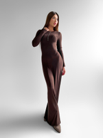 Платье by Bor 23470 длинное облегающее расклешенное к низу