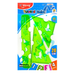 Набор чертежный Yalong, 20 см, пластиковый, 4 предмета, гибкий, цвета ассорти, пакет ПВХ с европодвесом