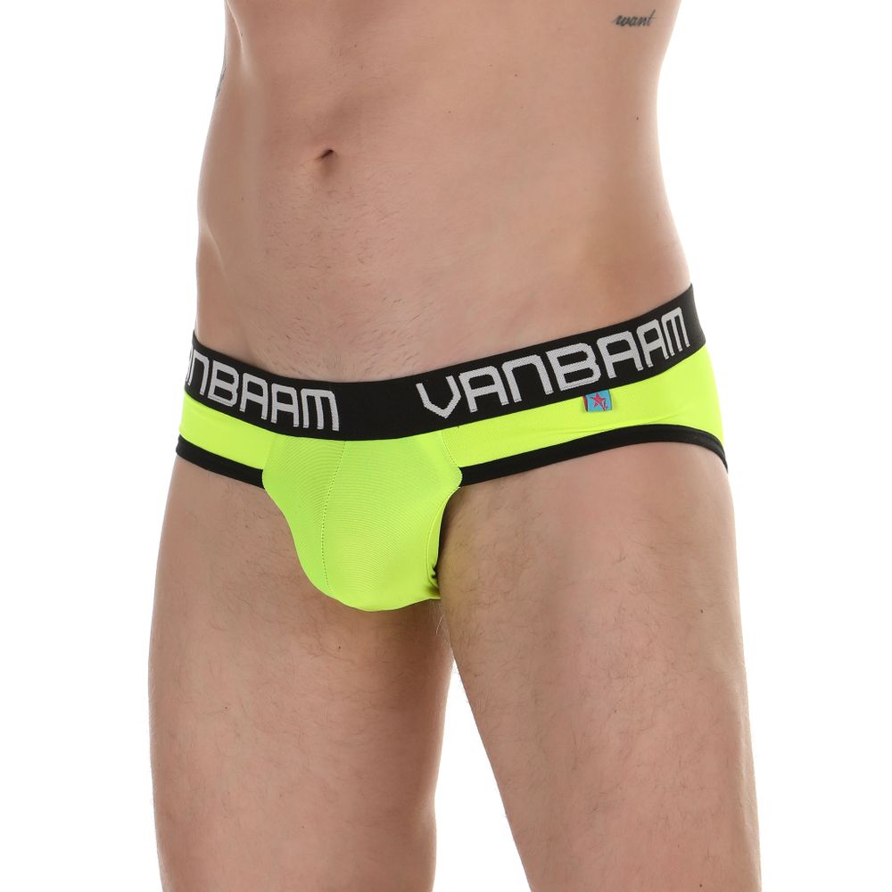 Мужские трусы слипы салатовые Van Baam
