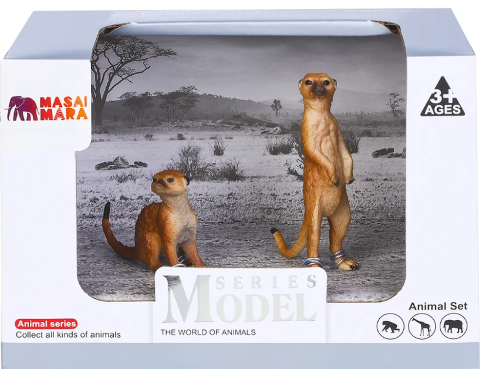 Игровой набор Masai Mara Мир диких животных: семья сурикатов