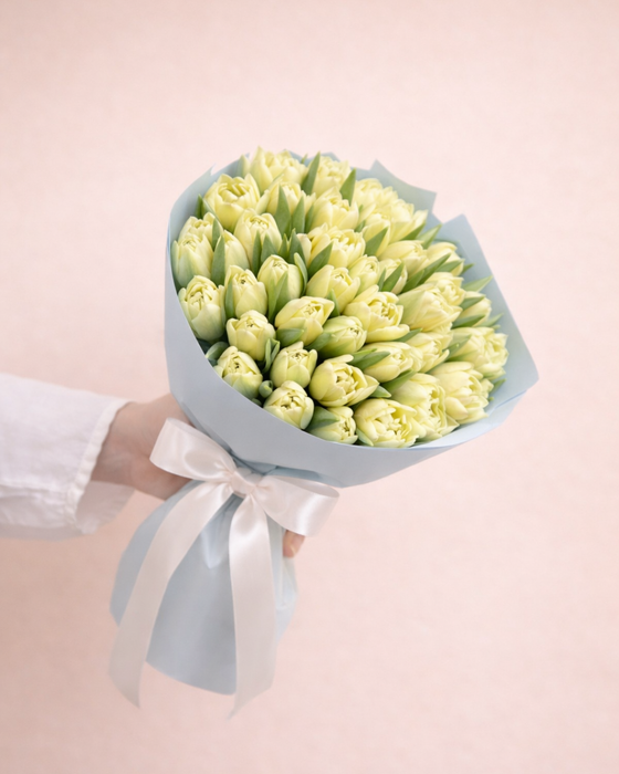 Букет тюльпанов "Авангард" (в упаковке)