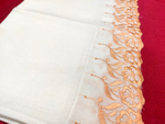 Рушник бязь с широким кружевом