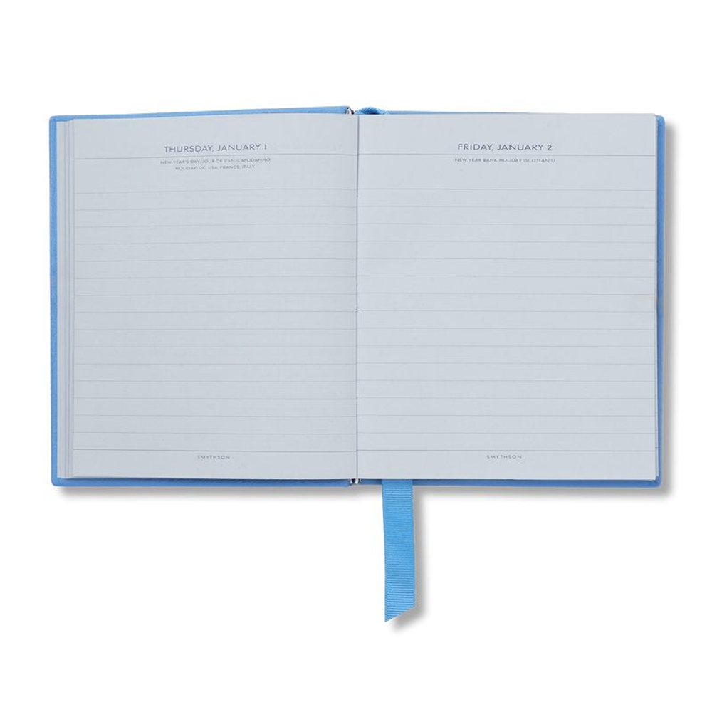 Smythson Ежедневник 2026 Premier Daily Fashion Diary in Panama, Lilac