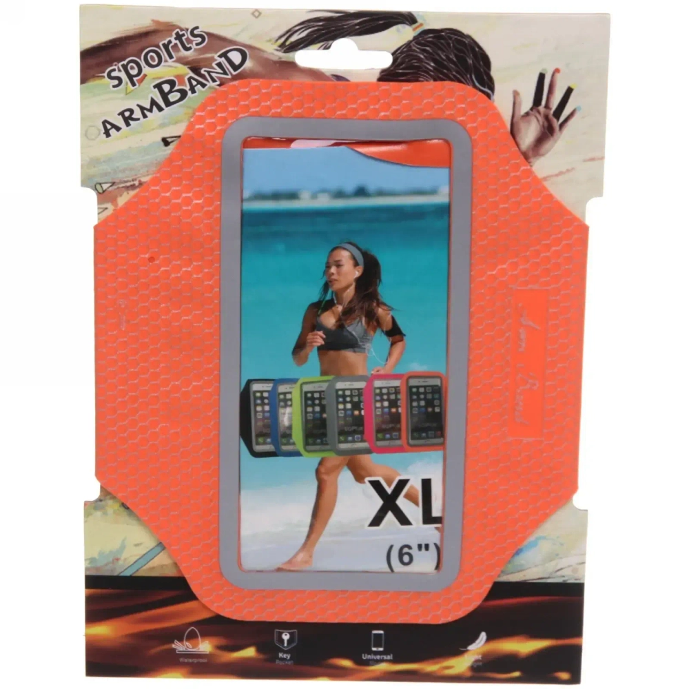 Чехол спортивный для телфона на руку «Power» (для телефона 6»), микс