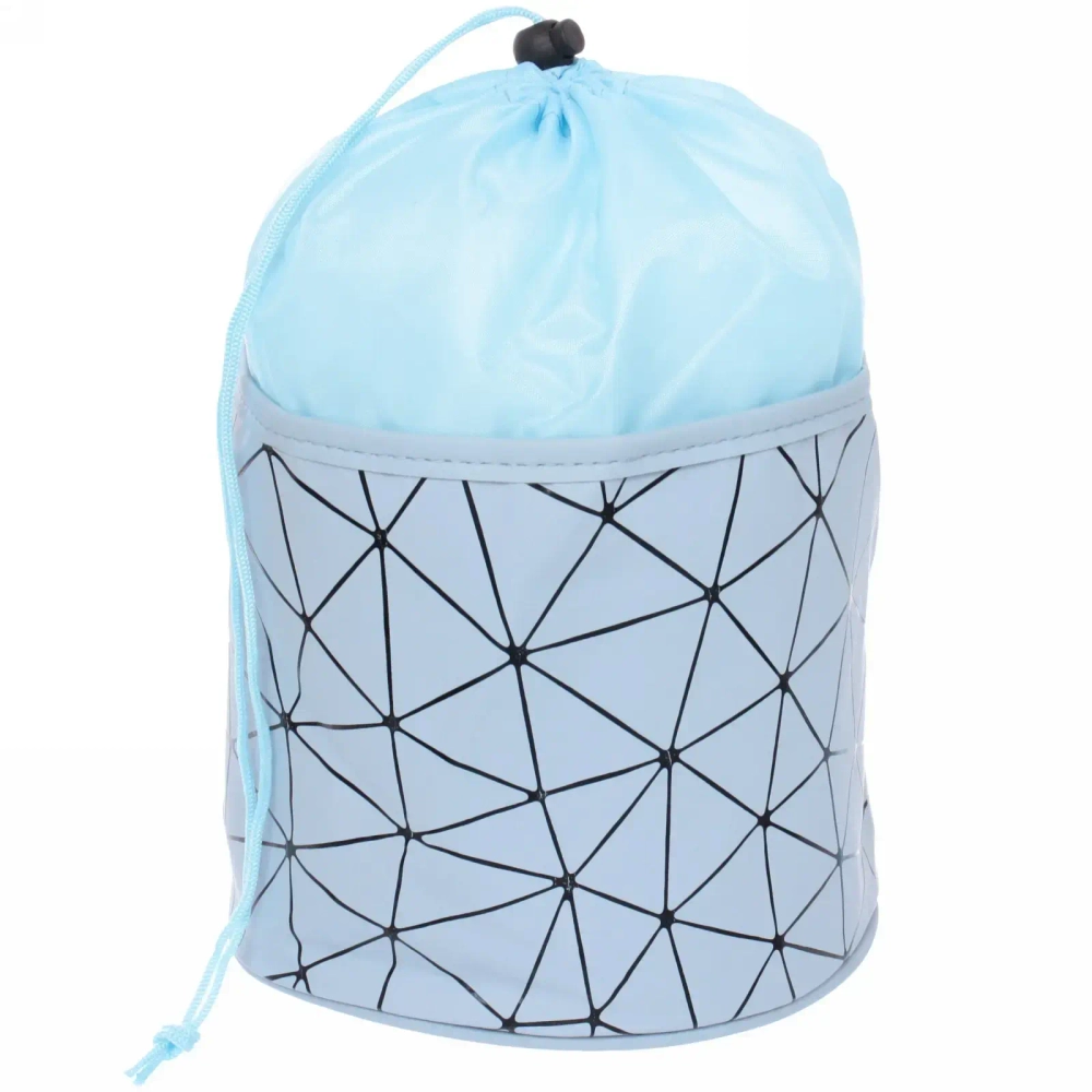 Косметичка круглая «Women secret», цвет голубой, 16*15см