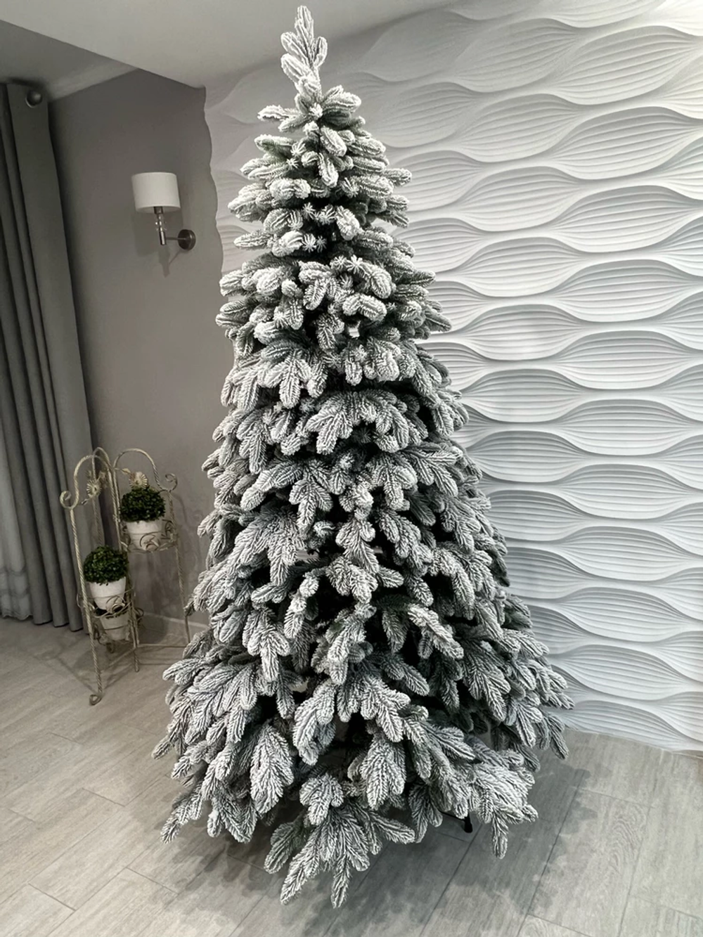 Ель Искусственная Царь елка Афродита флок 180 см