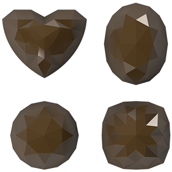 742 | Форма для шоколадных конфет "Грани ассорти" (275*175 мм)