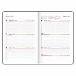 Еженедельник датированный 2025, А5, 145х215 мм, BRAUBERG "Party", под кожу, белый, 115969