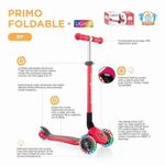 Самокат Globber Primo Foldable Lights голубой