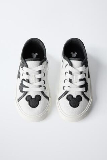 ZARA КРОССОВКИ MICKEY MOUSE © DISNEY, БЕЛЫЙ