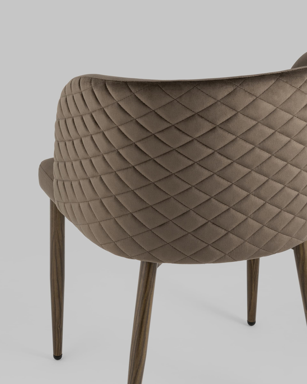 Стул Оскар велюр коричневый