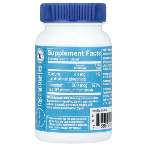 The Vitamin Shoppe, GTF хром, 200 мкг, 100 таблеток