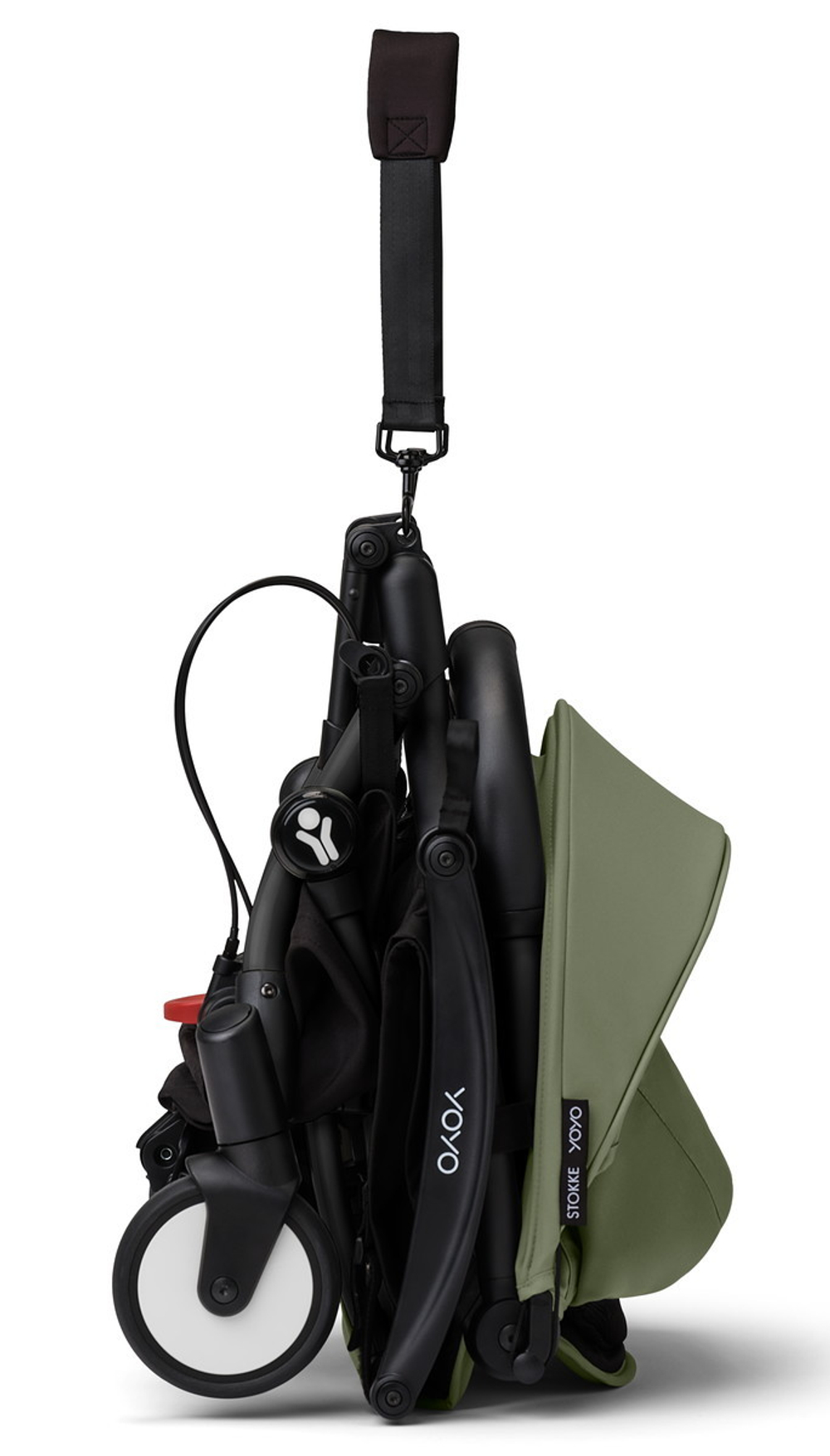 Коляска Stokke YOYO3 Newborn Pack рама чёрная Black 2 в 1 Olive