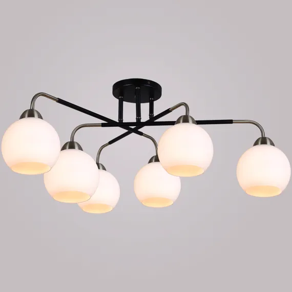 Люстра потолочная ILLUMICO E27 IL0252-6CSQ-79 BK AB