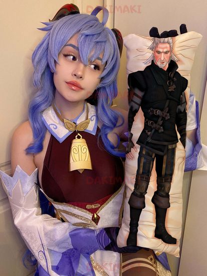 Мини дакимакура Геральт из Ведьмак арт. M0377, 60х20 см