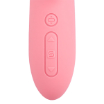 Розовый интерактивный вибратор-кролик 19,5см с кольцом из бусин Svakom Mora Neo SA376A