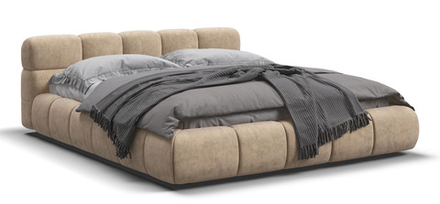 Босс Дрим Кровать+ПМ 180 Велюр Роял шампань