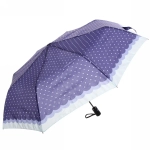 Зонт женский полуавтомат «Ультрамарин - Лагуна», микс 6 цветов, 8 спиц, d-100см, длина в слож. виде 28см, голубые цветы