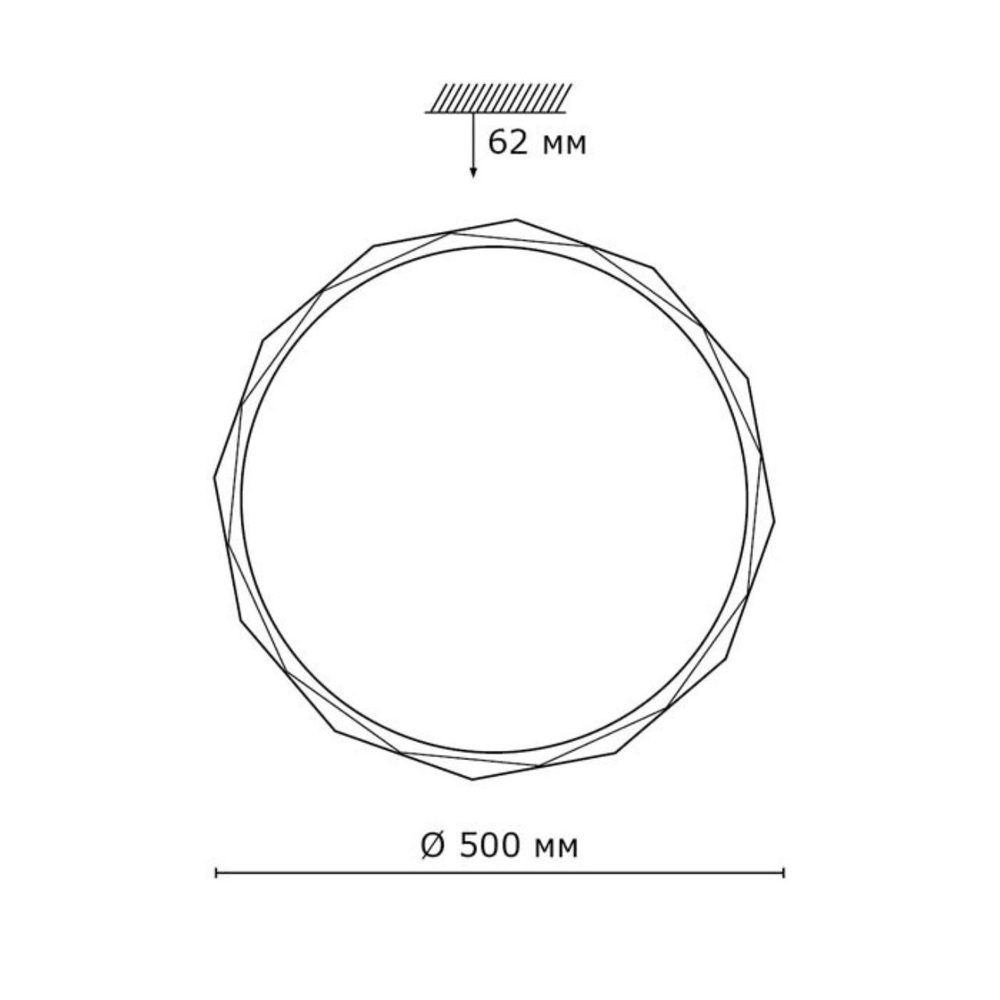 2045/ELN PALE SN 220 Светильник пластик/белый/прозрачный LED 76Вт 3000/4000/6000K D500 IP43 CCT GINO