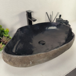 Каменная раковина из речного камня RS-05032 (63*47*16) 0856 из натурального камня