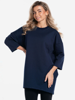 Платье из футера оверсайз