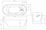 Ванна Abber 160х70 AB9272-1.6 белая