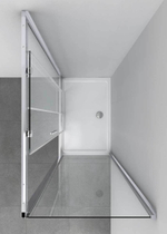 Душевой уголок Soft VSR-3SO9015CL, 1500*900, хром, стекло прозрачное, , шт