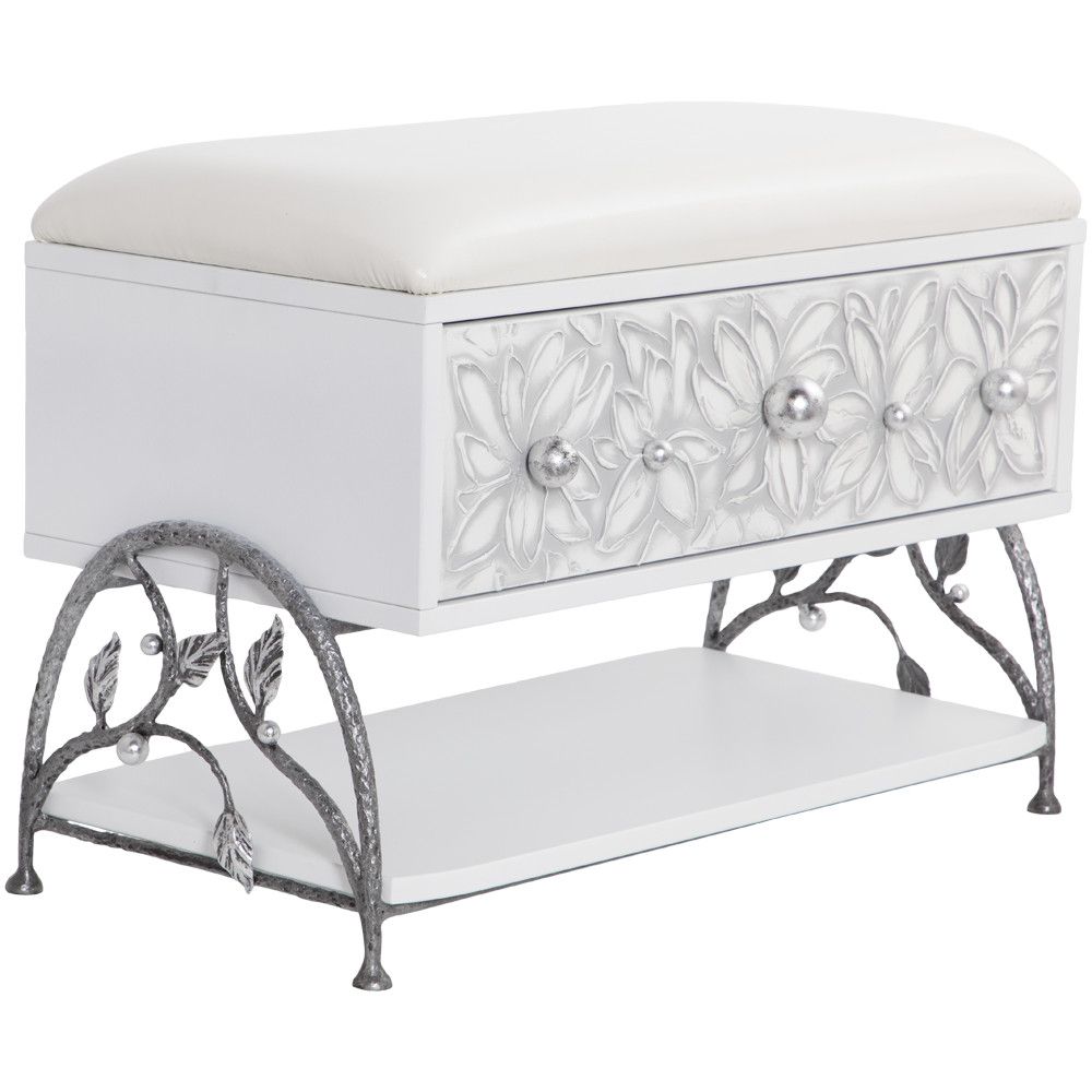 Банкетка Терра Айс Античное Серебро