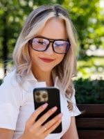 Очки для компьютера имиджевые защитные прозрачные нулевки