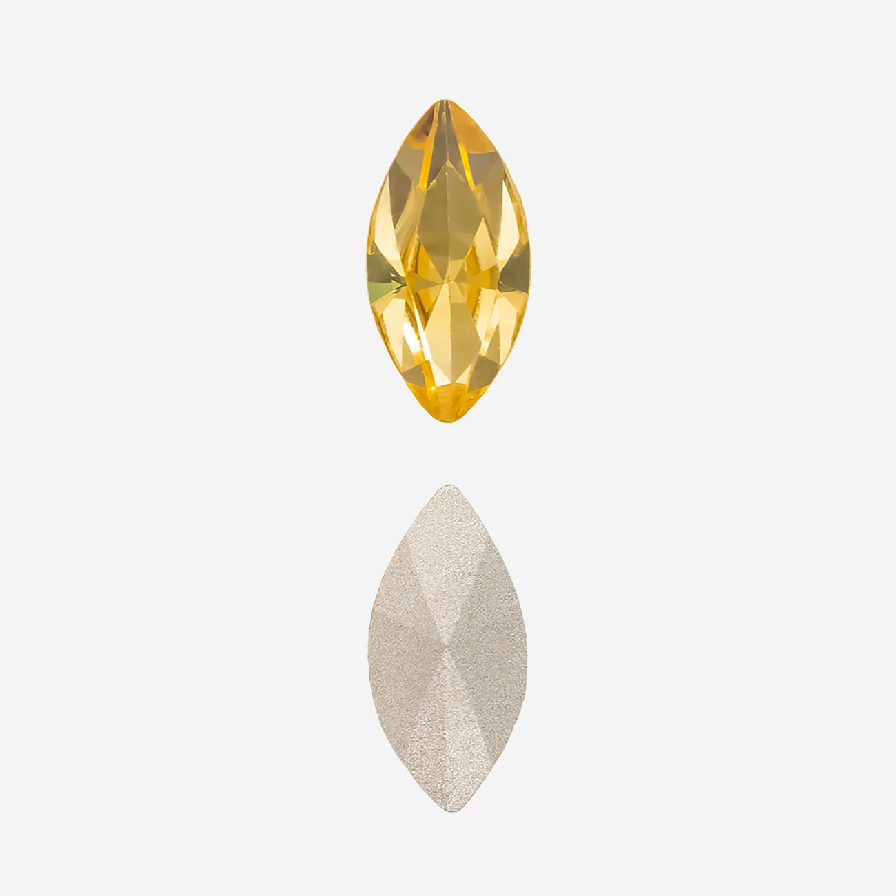 Кристалл Маркиз (Marquise Fancy Stone), оттенок "Светлый Топаз"/"Light Topaz", 10*5мм
