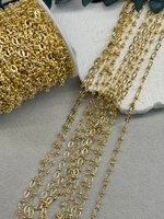 Цепочка 4*5 мм позолота 14k, "Якорная" 1 метр